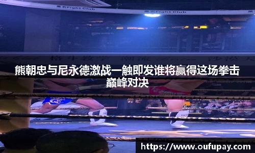熊朝忠与尼永德激战一触即发谁将赢得这场拳击巅峰对决